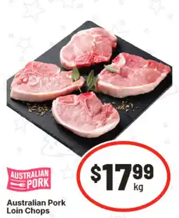 IGA Australian Pork Loin Chops offer