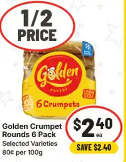 IGA Golden Crumpet Rounds offer