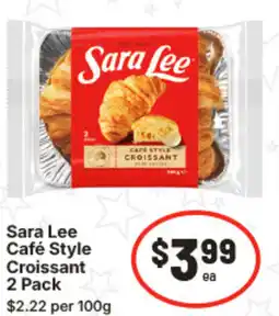 IGA Sara Lee Café Style Croissant offer