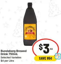 IGA Bundaberg Brewed Drink Selected Varieties offer