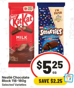 IGA Nestlé Chocolate Block Selected Varieties offer