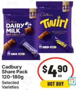 IGA Cadbury Share Pack offer