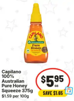 IGA Capilano 100% Australian Pure Honey Squeeze offer