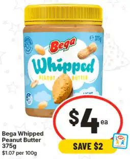 IGA Bega Whipped Peanut Butter offer