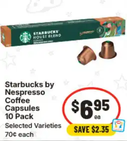 IGA Starbucks by Nespresso Coffee Capsules offer