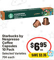 IGA Starbucks by Nespresso Coffee Capsules offer