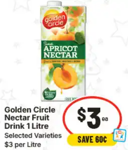 IGA Golden Circle Nectar Fruit Drink offer