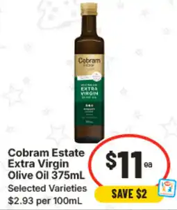 IGA Cobram Estate Extra Virgin Olive Oil Selected Varieties offer