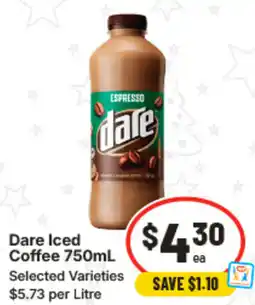 IGA Dare Iced Coffee offer