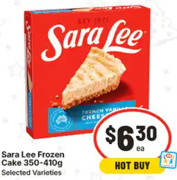 IGA Sara Lee Frozen Cake offer