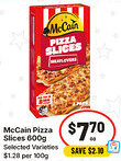IGA McCain Pizza Slices Selected Varieties offer