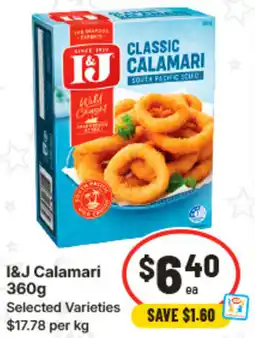 IGA I&J Calamari offer