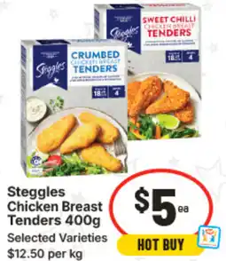 IGA Steggles Chicken Breast Tenders Selected Varieties offer