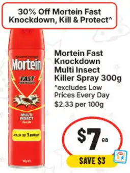 IGA Mortein Fast Multi Insect Knockdown Killer Spray offer