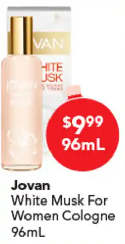 Amcal Pharmacies Jovan White Musk For Women Cologne offer