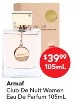 Amcal Pharmacies Armaf Club De Nuit Women Eau De Parfum offer