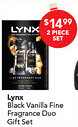Amcal Pharmacies Lynx Black Vanilla Fine Fragrance Duo Gift Set offer