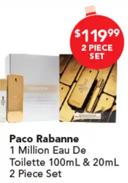 Amcal Pharmacies Paco Rabanne 1 Million Eau De Toilette 2 Piece Set offer