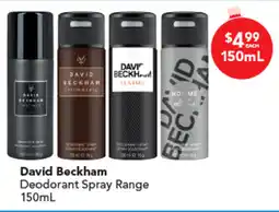 Amcal Pharmacies David Beckham Deodorant Spray Range offer