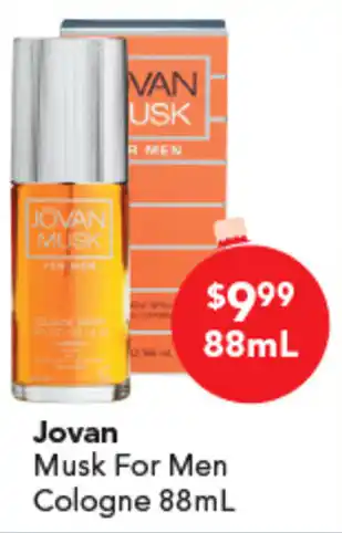 Amcal Pharmacies Jovan Musk For Men Cologne offer