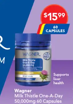 Amcal Pharmacies Wagner milk thistle one-a-day offer
