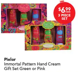 Amcal Pharmacies Pielor Immortal Pattern Hand Cream Gift Set Green or Pink offer