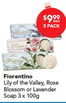 Amcal Pharmacies Fiorentino Lily of the Valley, Rose Blossom or Lavender offer