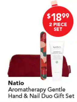 Amcal Pharmacies Natio Aromatherapy Gentle Hand & Nail Duo Gift Set offer
