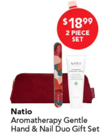 Amcal Pharmacies Natio Aromatherapy Gentle Hand & Nail Duo Gift Set offer