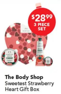 Amcal Pharmacies The Body Shop Sweetest Strawberry Heart Gift Box offer