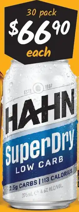 Hahn superdry low carb