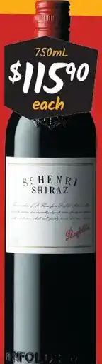 Cellarbrations St. Henri Shiraz 2019 offer