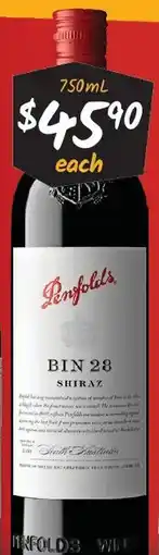 Cellarbrations Penfolds Bin 28 2022 offer