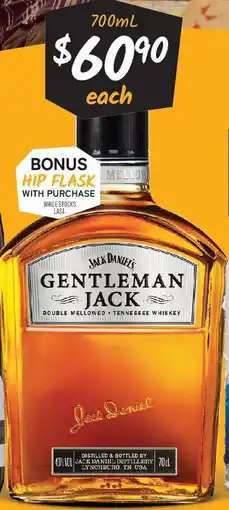 Cellarbrations Jack daniels gentleman jack offer