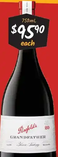 Cellarbrations Penfolds Grandfather 20YO Tawny offer