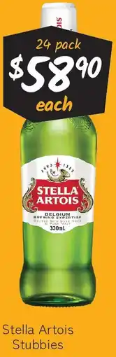 Cellarbrations Stella Artois Stubbies offer