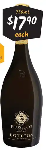 Cellarbrations Prosecco doc bottega offer