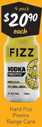Cellarbrations Hard Fizz Premix Range Cans offer