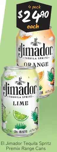 Cellarbrations El Jimador Tequila Spritz Premix Range Cans offer