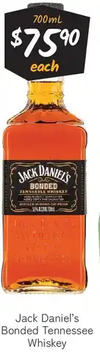 Cellarbrations Jack Daniel's Bonded Tennessee Whiskey offer