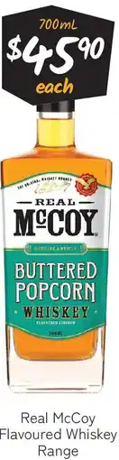 Cellarbrations Real McCoy Flavoured Whiskey Range offer