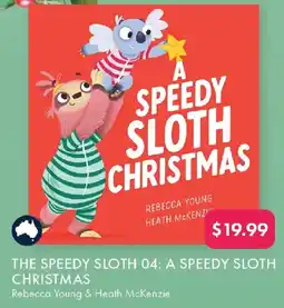 QBD The speedy sloth 04: a speedy sloth christmas rebecca young & heath mckenzie offer
