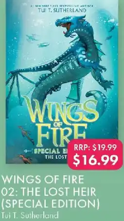 QBD Wings of fire 02: the lost heir (special edition) Tui T. sutherland offer