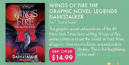 QBD Wings of fire the graphic novel: legends darkstalker Tui T. Sutherland offer