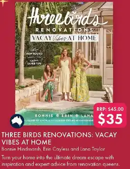 QBD Three Birds Renovations: Vacay Vibes at Home offer