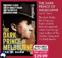 QBD The Dark Prince of Melbourne offer