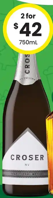 The Bottle O Croser NV Range offer