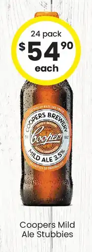 The Bottle O Coopers Mild Ale Stubbies offer