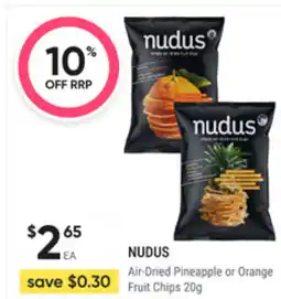 healthylife nudus Air-Dried Pineapple or Orange offer