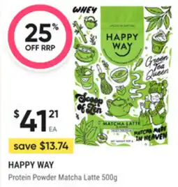 healthylife Happy way protein powder matcha latte offer